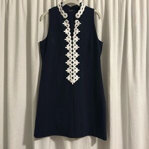 Lilly Pulitzer Callista Shift Dress large navy
